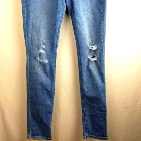 Levi's 711 Skinny Distressed Medium Wash Jeans Size 29 - Picture 4 of 15
